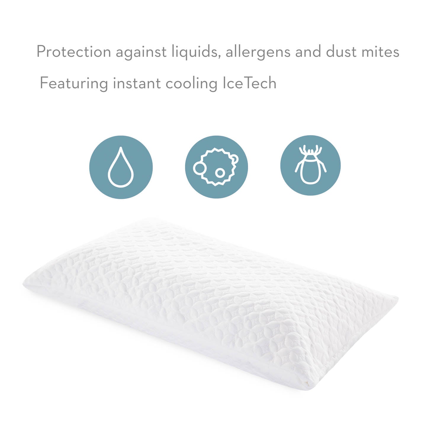 Five 5ided® Ice Tech™ Pillow Protector benefits 