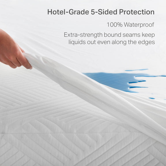 Hotel-Grade 5-Sided Mattress Protector benefits